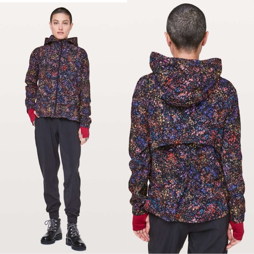 Lululemon Pack It Up Jacket Flowerescent Multi‎ W4AXZS Size 6